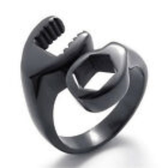 Mens' Size 7-12 Stainless Steel Ring - Picture 3 of 3